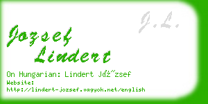 jozsef lindert business card